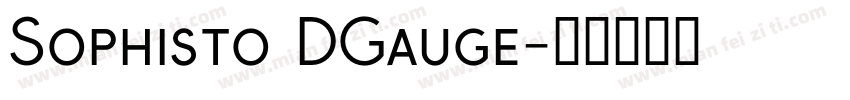 Sophisto DGauge字体转换